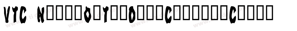 VTC NightOfTheDeadCorruptCaps字体转换